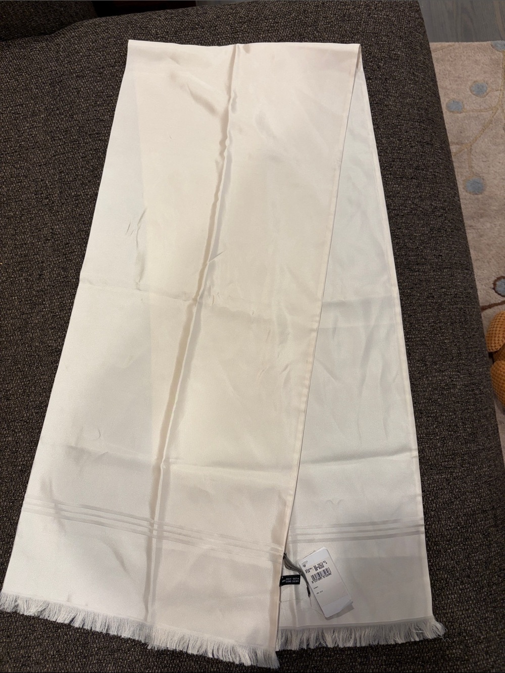 Salvatore Ferragamo Kids Cream Scarf